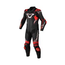 Macacao Macna Armadyl 1PC Preto Vermelho